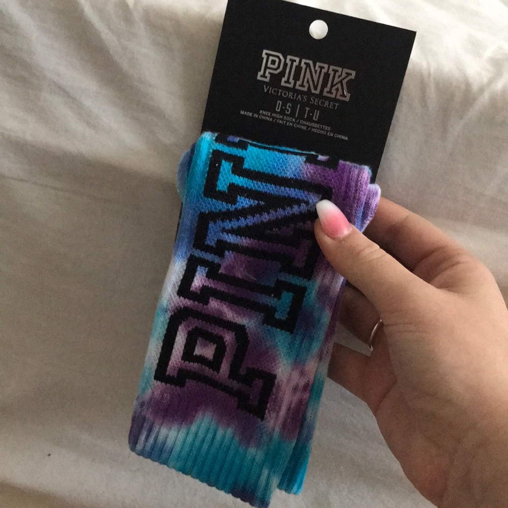 Brand New Tie Dye Pink Socks